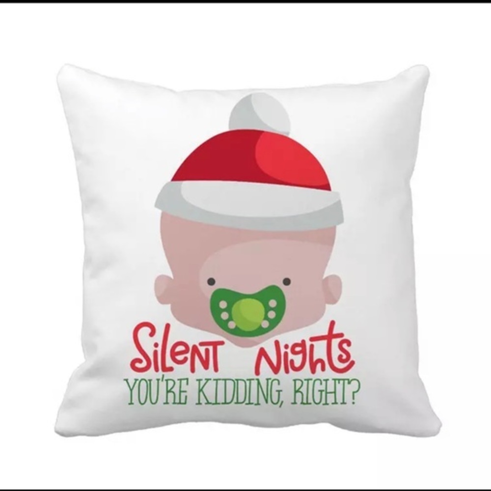 Silent Night Throw Pillow Case